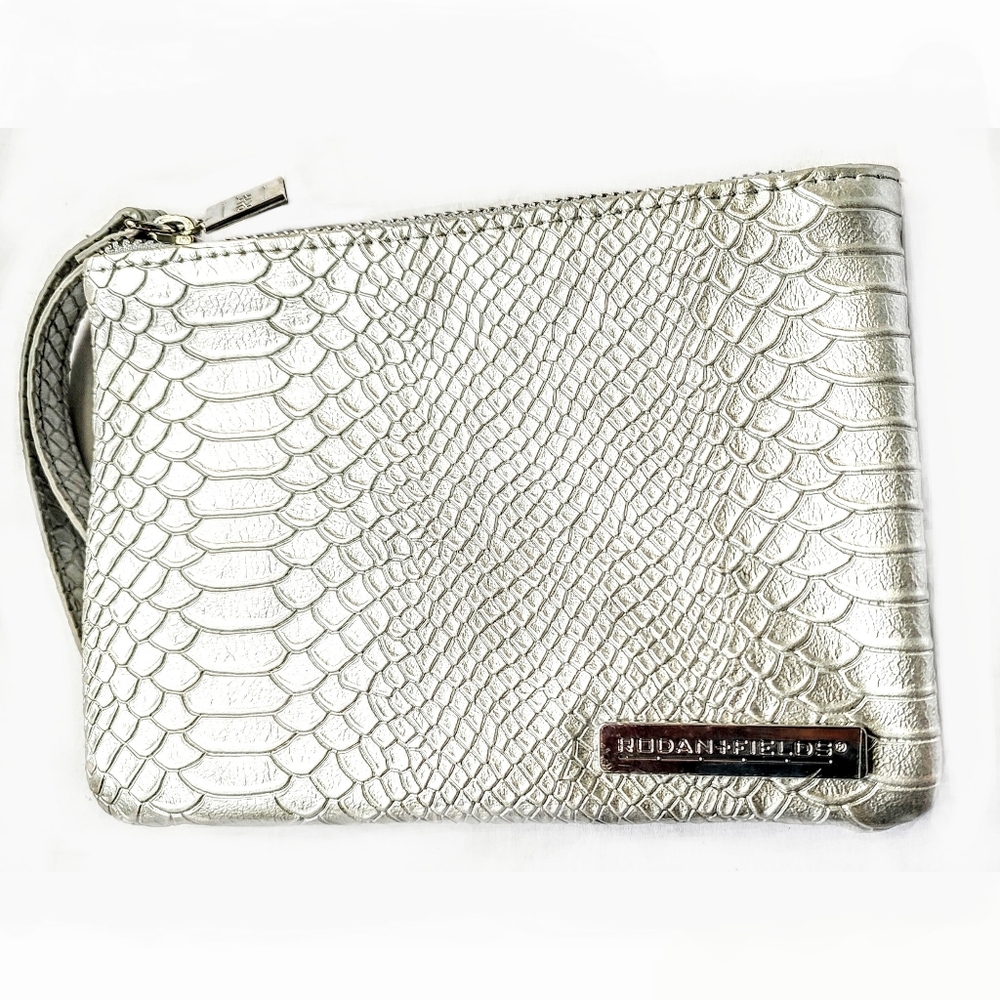 FREE WITH BUNDLE - Rodan + Fields Silver/Pink Wristlet Clutch